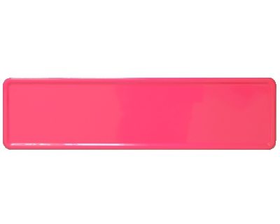 Nameplate red 340 x 90 mm